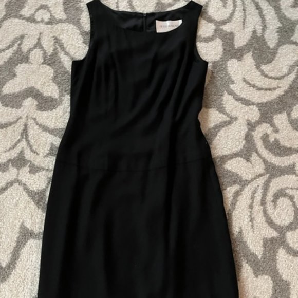 Vintage Hugo Buscati Sleeveless Little Black Dress Size 4 - Picture 4 of 8
